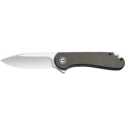 CIVIVI KNIFE ELEMENTUM 2.96" GREEN MICARTA/SATIN D2 LNR LCK