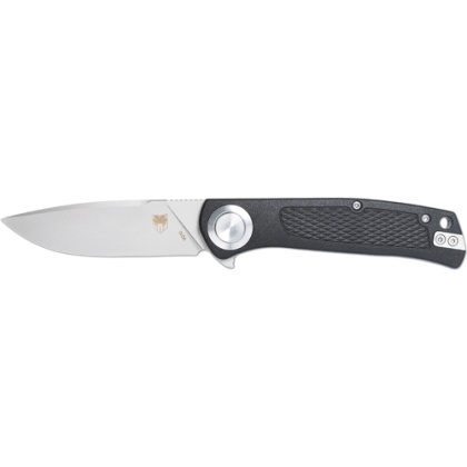 COBRATEC EDC SCOUT BUTTON LOCK 3.12" BLACK STAINLESS STEEL