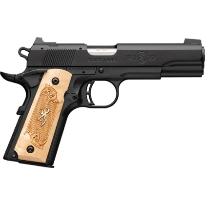 BROWNING 1911-22 22LR FS MEDALLION 4.25" BLACK/MAPLE*