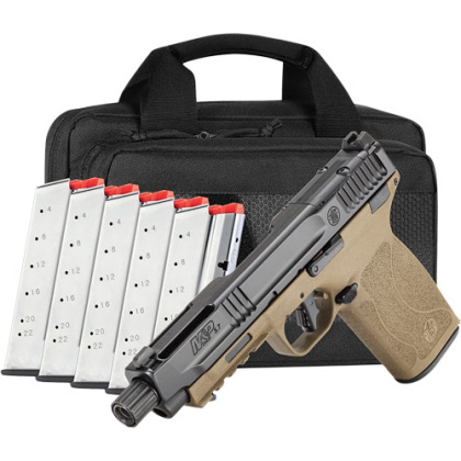 S&W M&P 5.7 NO THUMB SAFETY 5" 6-22 RD MAGS OPTIC CUT FDE/BLK