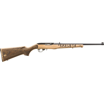 RUGER 10/22 22LR GATOR SCENE BLUED NATURAL LAMINATE STOCK <