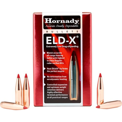 HORNADY BULLETS 270 CAL .277 145GR. ELD-X 100CT 15BX/CS