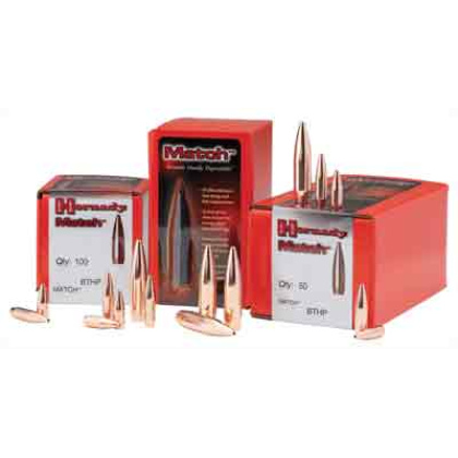 HORNADY BULLETS 30 CAL 308 178 GR BTHP MATCH 100CT 15BX/CS