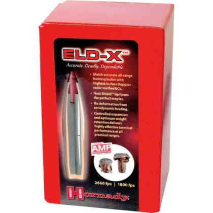 HORNADY BULLETS 30 CAL .308 220GR. ELD-X 100CT 15BX/CS
