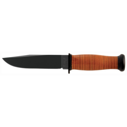 KA-BAR MARK I NAVY KNIFE 5-1/8" W/LEATHER SHEATH USN