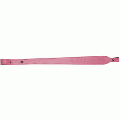 CRICKETT SLING BLACK LEATHER W/PINK STITCHING AND LOGO