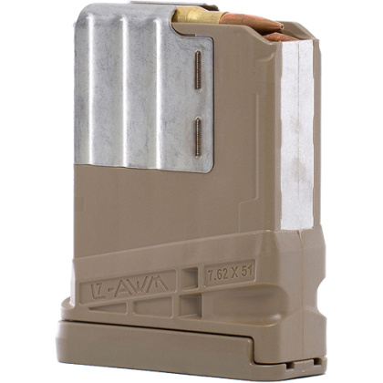 LANCER MAGAZINE L7AWM SR-25 G2 7.62X51 10RD TRANSLUCENT FDE<