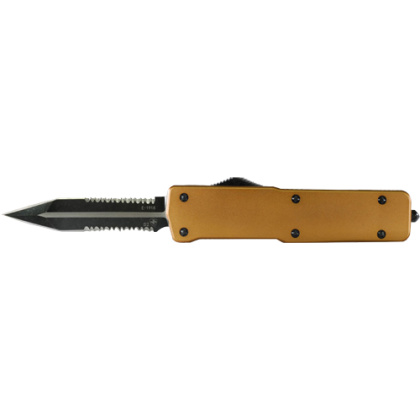TEMPLAR KNIFE LARGE OTF BRONZE 3.5" BLACK DAGGER ALUMINUM!