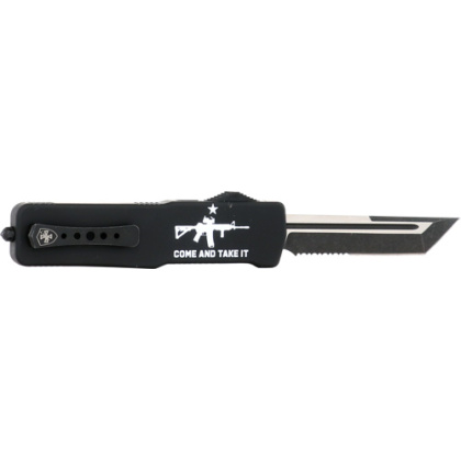 TEMPLAR KNIFE LARGE ZINC OTF COME & TAKE IT AR 3.5" D2 SRTD