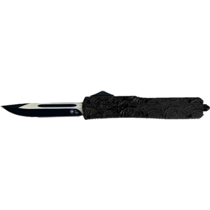 TEMPLAR KNIFE SLIM OTF MAIDEN BLACK GLOSS 3.1" BLK DROPPT