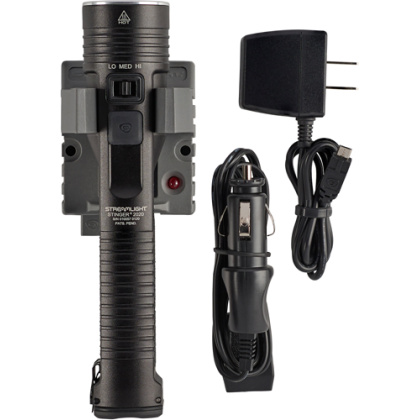 STREAMLIGHT STINGER 2020 LED W/120V AC/12V DC CHARGER BLACK