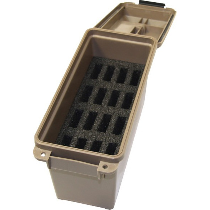 MTM TACTICAL MAGAZINE CAN DARK EARTH HOLDS 16 1911 MAGS