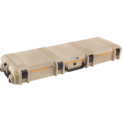 PELICAN VAULT DOUBLE RIFLE CASE W/ WHEELS/FOAM 53" TAN