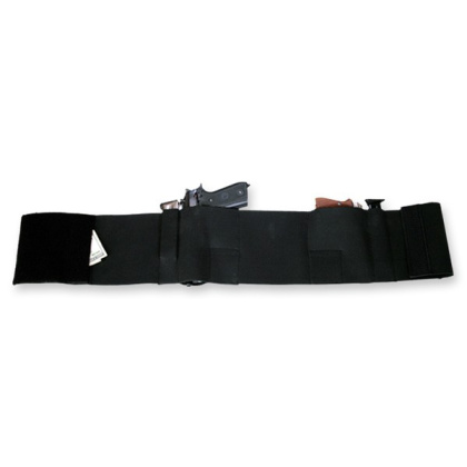 BULLDOG BELLY WRAP HOLSTER BLK MEDIUM  HOLDS 2 GUNS & 2 MAGS