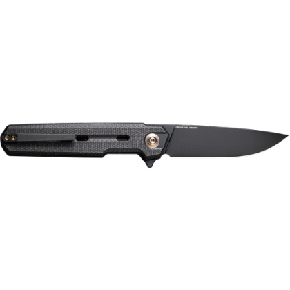 WE KNIFE NAVO 3.25" BLACK CANVAS MICARTA STONEWASH!