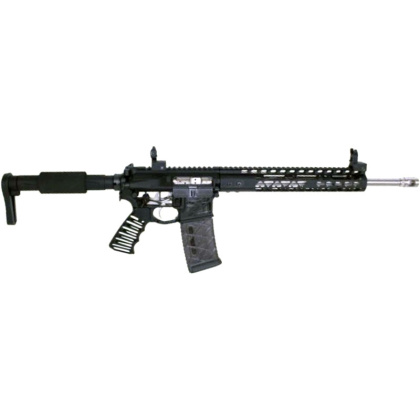 GUNTEC ULT LIGHT SKELETONIZED PISTOL GRIP BLK